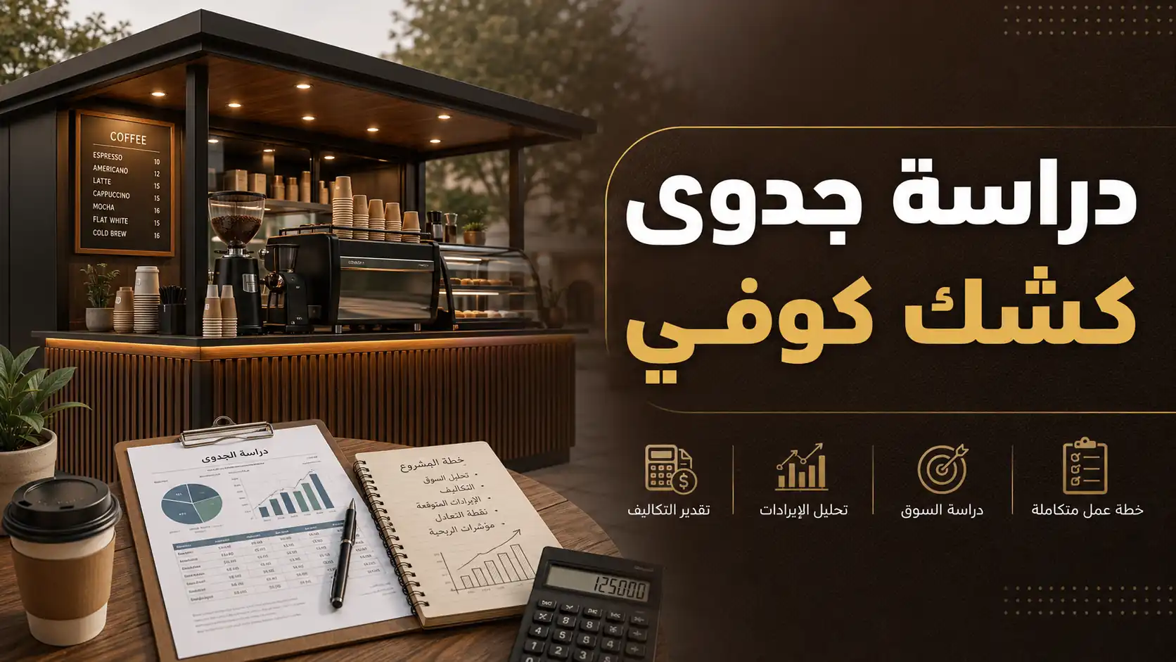 دراسة جدوى كشك كوفي في السعودية: دليلك لبدء مشروع قهوة ناجح