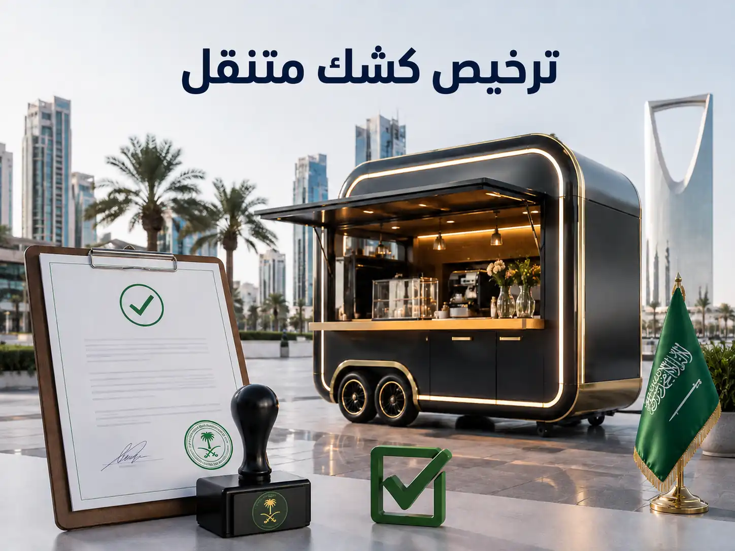 شروط وخطوات ترخيص كشك متنقل في السعودية