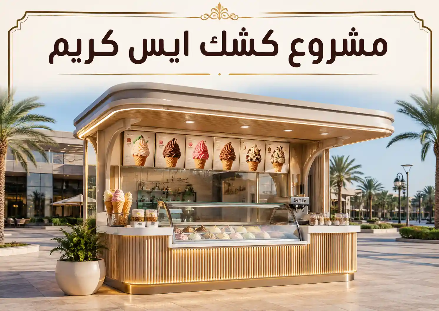 خطوات بدء مشروع كشك ايس كريم في السعودية من الفكرة للتنفيذ